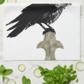 Inked Raven Theedoek (Gevouwen)