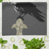 Inked Raven Theedoek (Gevouwen)