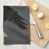 Inked Raven Theedoek (Quarter Fold)