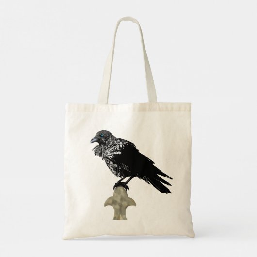 Inked Raven Tote Bag (Achterkant)