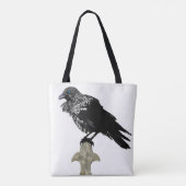 Inked Raven Tote Bag (Achterkant)