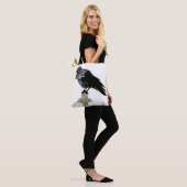 Inked Raven Tote Bag (Op model)