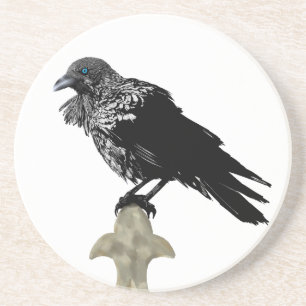 Inked Raven Zandsteen Onderzetter