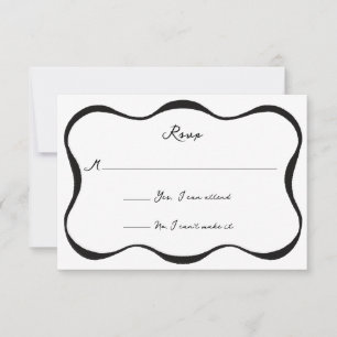 Inked Ribbon Response Kaart