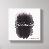 Inked Signature Bold Canvas Afdruk (Voorkant)
