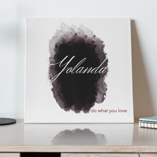 Inked Signature Bold Canvas Afdruk