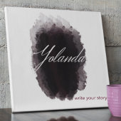 Inked Signature Bold Canvas Afdruk