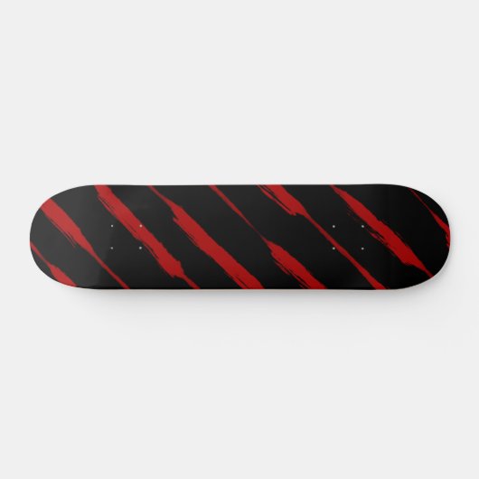 Inked Stripes in het rood Persoonlijk Skateboard (Horizontaal)