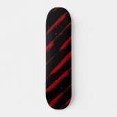 Inked Stripes in het rood Persoonlijk Skateboard (Voorkant)