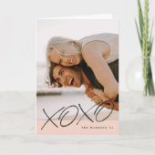 Inked XOXO Valentijnsdag Kaart - Peach (Voorkant)