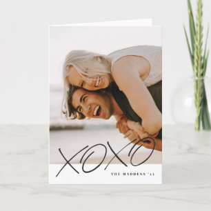 Inked XOXO Valentijnsdag Kaart - zwart