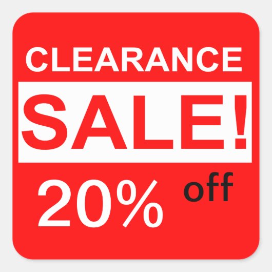 inklaring verkoop stickers (Voorkant)