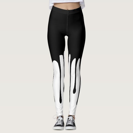 Inklek Zwarte V1 Leggings (Voorkant)