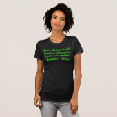 Inklike gekleurd met Razzle-Dazzle Neon Green T-shirt (Voorkant volledig)