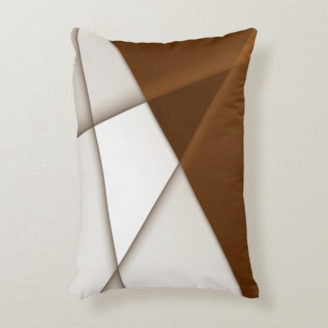 Inklinkende driehoek en schaduw, moderne klassieke accent kussen (Voorkant(Verticaal))