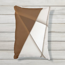 Inklinkende driehoek en schaduw, moderne klassieke buitenkussen
