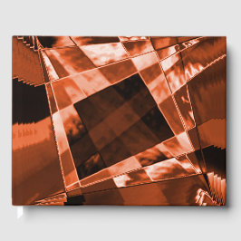 Inklinkende en enkele koraalkwadraten en rechthoek gastenboek