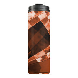 Inklinkende en enkele koraalkwadraten en rechthoek thermosbeker