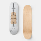 inkofahma x breadinthemicrogolf : v.001 persoonlijk skateboard (Voorkant)