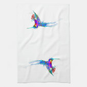 "Inkomend!" Hummingbird Print Theedoek (Verticaal)