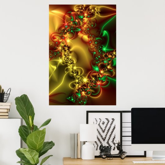 Inkomend licht. poster (Thuiskantoor)