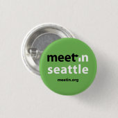 Inkomend Seattle-knop Ronde Button 3,2 Cm (Voorkant /achterkant)