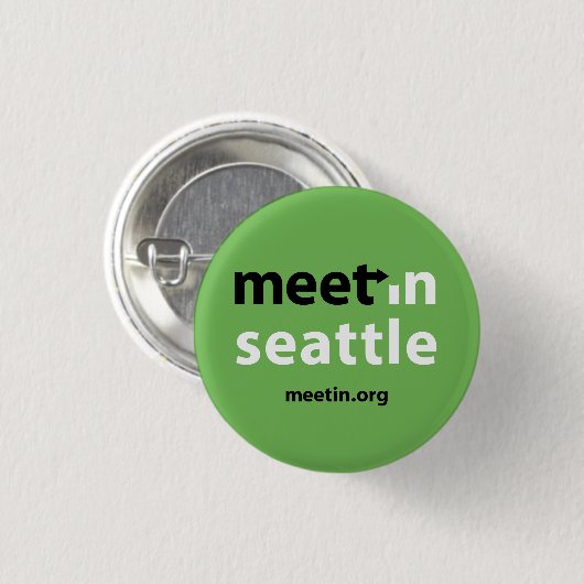 Inkomend Seattle-knop Ronde Button 3,2 Cm (Voorkant /achterkant)