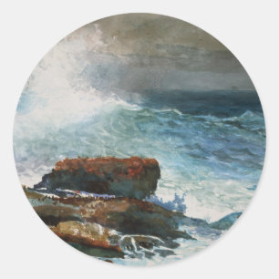 Inkomend Tide, Scarborough, Maine Ronde Sticker