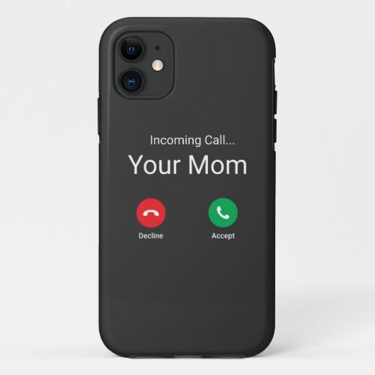 Inkomende oproep van je moeder Case-Mate iPhone case (Achterkant)