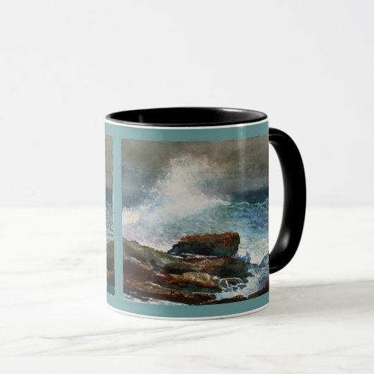 Inkomende Tide, Scarborough, Maine Mok (Voorkant rechts)