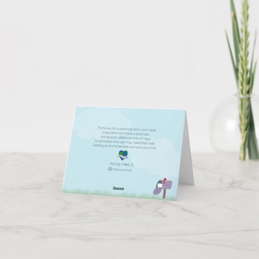 Inkomende verjaardagswensen kaart (Achterkant)