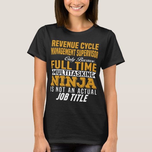 Inkomenscyclusbeheertoezichthouder T-shirt (Voorkant)