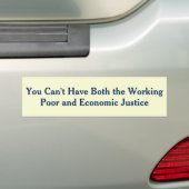 Inkomensongelijkheid doodt de middenklasse bumpersticker (Op auto)