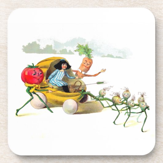 Inkomsten van de Vege-Mannen Drankjes Onderzetter (Voorkant)
