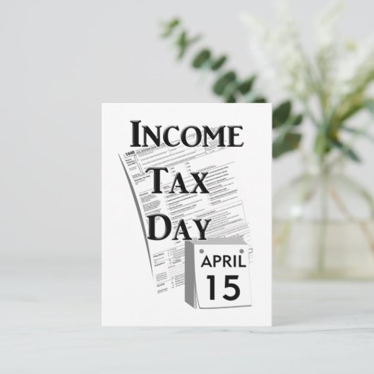 Inkomstenbelastingdag Briefkaart (Staand voorkant)