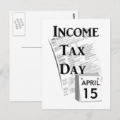 Inkomstenbelastingdag Briefkaart (Voorkant / Achterkant)