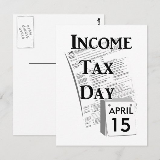 Inkomstenbelastingdag Briefkaart (Voorkant / Achterkant)