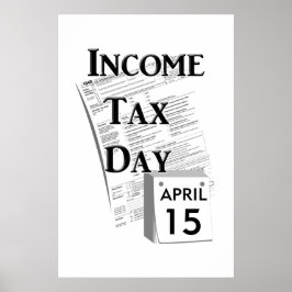 Inkomstenbelastingdag Poster