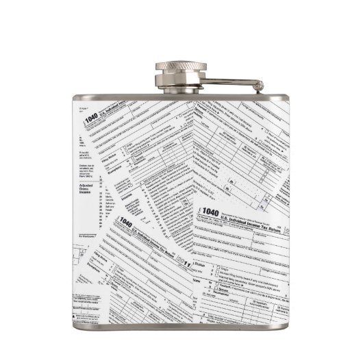 Inkomstenbelastingformulieren Heupfles (Achterkant)