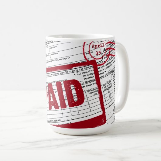 Inkomstenbelastingformulieren koffie-Mok Koffiemok (Voorkant rechts)