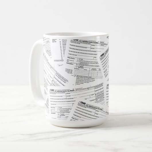 Inkomstenbelastingformulieren Koffiemok (Voorkant links)