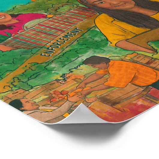 Inkoop van voedsel rechtvaardigheid Good Food Comm Poster (Hoek)