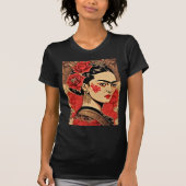 InkPunk Frida Kahlo T-shirt – vet en iconisch (Voorkant)