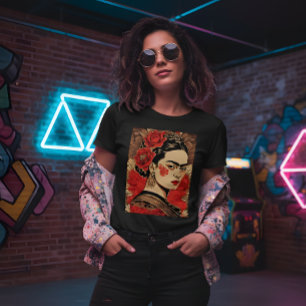 InkPunk Frida Kahlo T-shirt – vet en iconisch