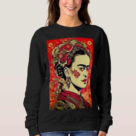 InkPunk icoon: Frida Kahlo Trui (Voorkant)