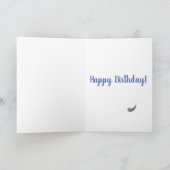 Inkspot de kip op een swing verjaardagskaart kaart (Binnen)