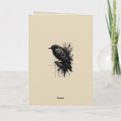 Inkstorm Crow Silence Before the Caw Kaart (Achterkant)