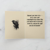 Inkstorm Crow Silence Before the Caw Kaart (Binnen)