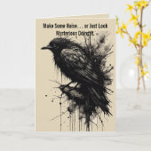 Inkstorm Crow Silence Before the Caw Kaart (Gele Bloem)