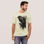Inkstorm Crow Silence Before the Caw T-shirt (Voorkant volledig)